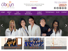 Tablet Screenshot of lasvegasobgyncenter.com